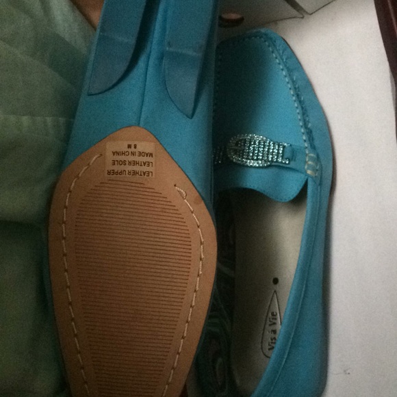 Turquoise loafers - Picture 2 of 3